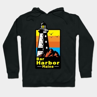 Bar Harbor Maine Lighthouse Hoodie